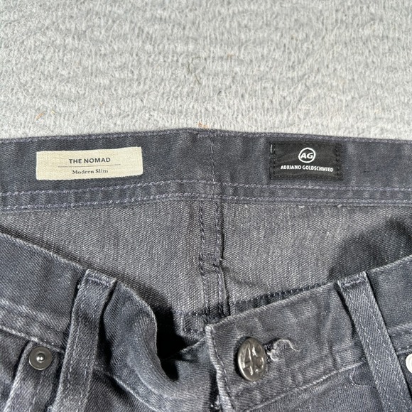 AG Adriano Goldschmied Jeans Mens 36x32 Black Denim Nomad Modern Slim‎ Straight - Picture 3 of 11